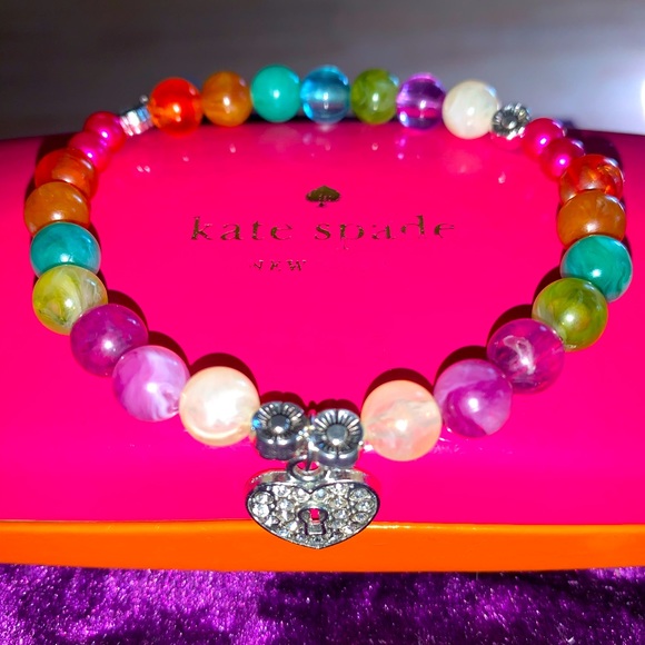 🧿2/$15🧿 NIB/NWT One Sz Love Chakra Beaded Stretch Bracelet - Picture 1 of 15